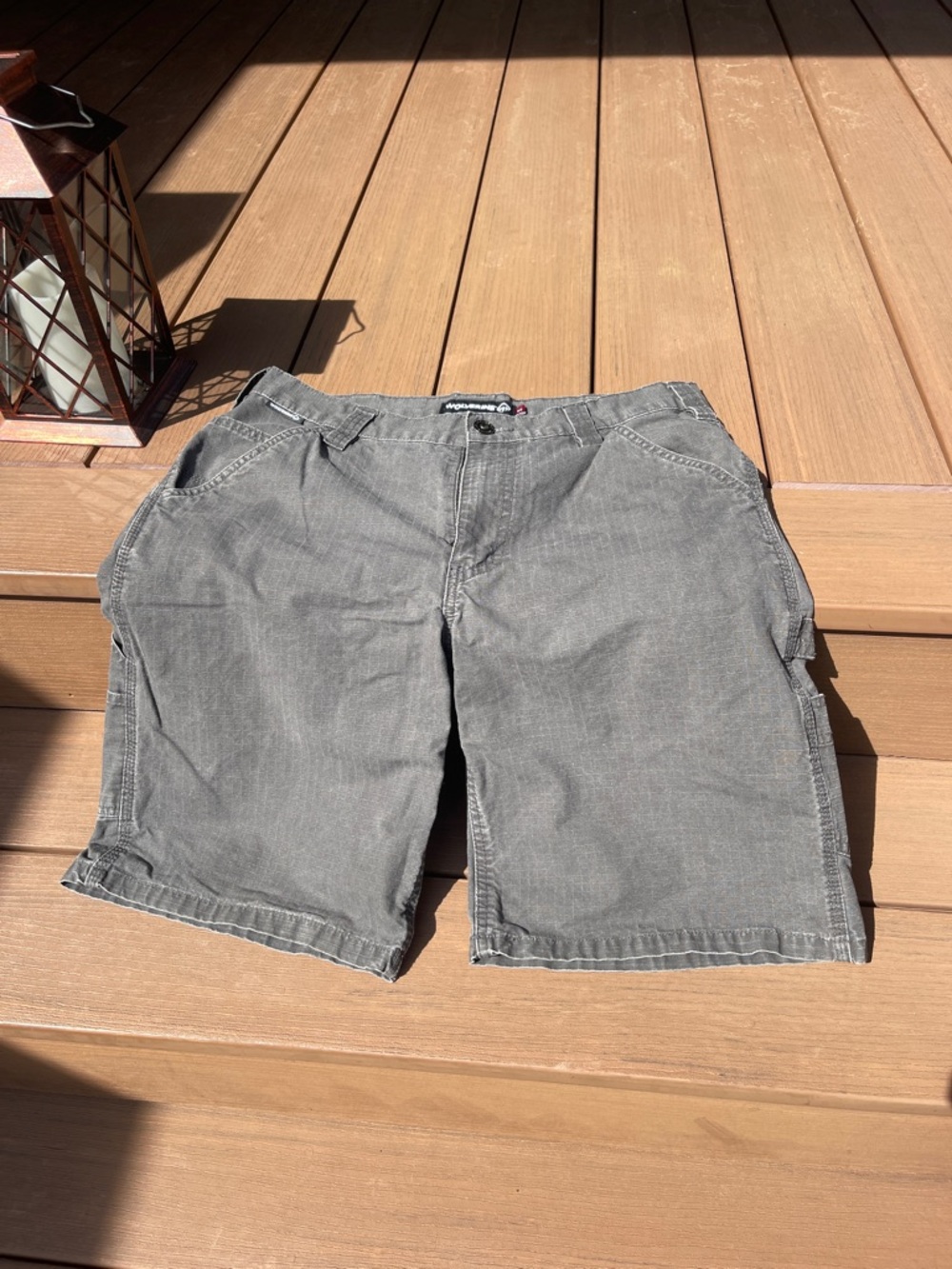 Wolverine Gray Men’s Cargo Shorts - Rugged Utility